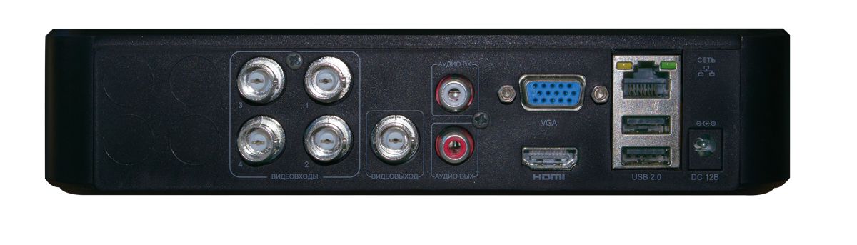Компактный 4-канальный AHD видеорегистратор (4 видео, 1 аудио), формат H.264