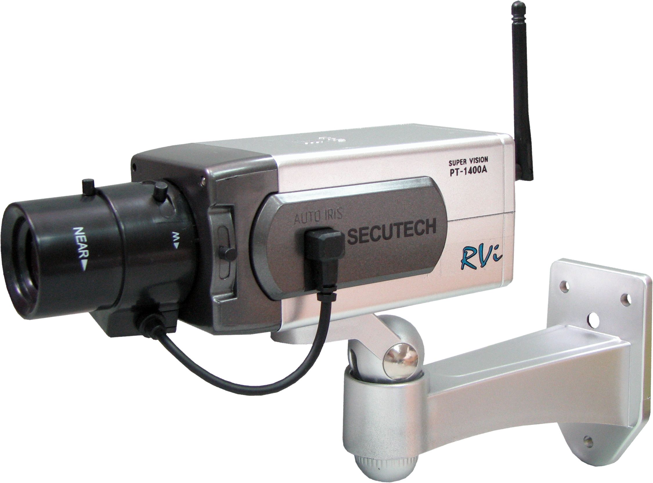 Муляж камеры видеонаблюдения моторизированный со встроенным детектором движения и антенной.