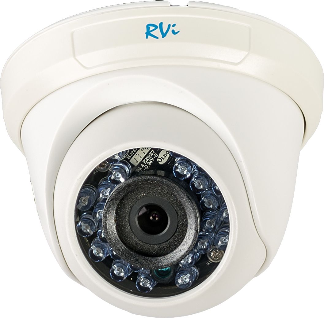 Видеокамера купольная,цветная c ИК подсветкой RVI,1/3" КМОП-матрица 960H Pixel Plus PC1099;720твл